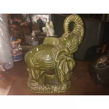 Elefante Verde Porcelana