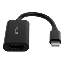 Adaptador Usb Tipo C A Hdmi Shift Plus Ah440 Video Hasta 4k Color Negro