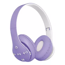 Fone De Ouvido Sem Fio On-ear Bluetooth Dobrável - Roxo