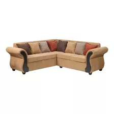 Sofa Seccional Intercambiable Essenza Modelo Donato Tela Oro