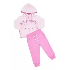 Conjunto Bebe Zipper Rosado