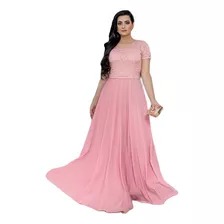 Vestido Madrinha De Casamento Senhoras Evangélico + Gravata 