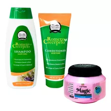 Shampoo Y Acondicionador Romero Crecepelo + Máscara Capilar