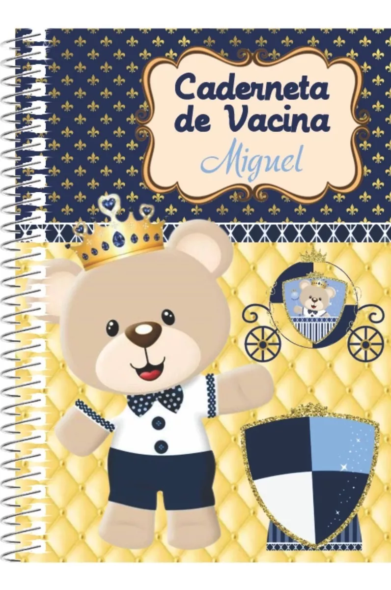Caderneta Vacinação Personalizada Modelo Atual Sus De Menino