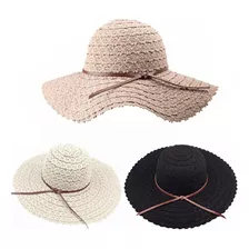Paquete De 3 Sombreros De Encaje Con Protección Uv, Sombrero