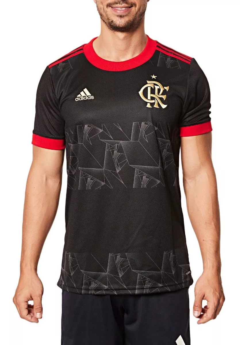 Camisa Masculina 3 Cr Flamengo 21 Preta adidas