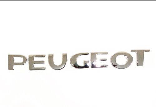 Emblema Letra Autos Peugeot Cromado Foto 2