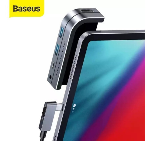 Adaptador Baseus Hub 6 En 1 Usb C iPad/macbook Up. Version