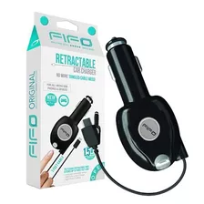 Cargador Auto Micro Usb Cable Retráctil Fifo Febo