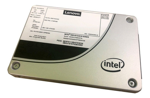 Disco Sólido Interno Lenovo Thinksystem 4xb7a10248 480gb