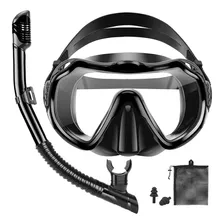 Kit Careta Buceo Gafas Natacion Y Snorkel Profesional