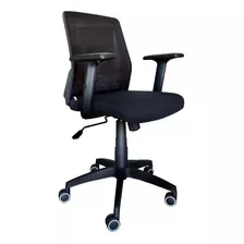 Cadeira De Escritório Diretor Ergonômica Preta Encosto Nylon