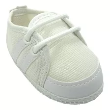 Sapato Infantil Baby Masculino Branco Para Batizado