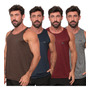 Kit 4 Camisetas Regatas Dry Fit Masculina Academia Básicas