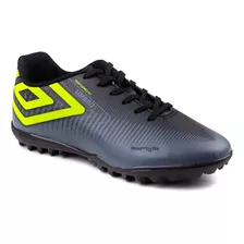 Chuteira Umbro Society Raptor 995928 - Grafite/preto/verde L