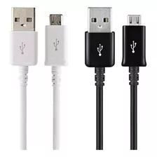 Cable Cargador Y Datos Micro Usb Samsung Blu Set De 3 Cables