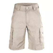 Bermuda Cargo Tática Masculina Poly Adventure Cor Caqui