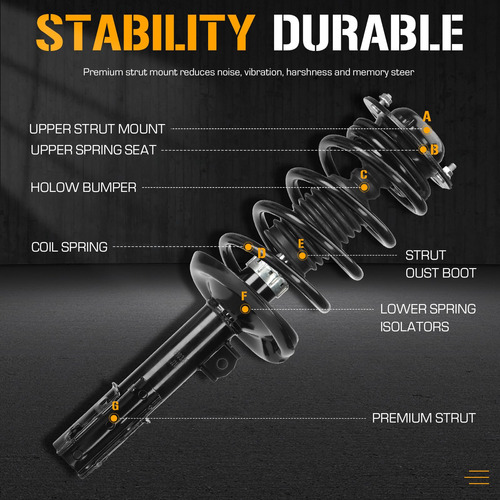 Amortiguador De Montaje Completo Para Pontiac G6 2005-2010, Foto 2