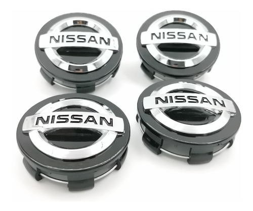 4 Tapas Para Rin Nissan Versa Sentra Altima 60mm Black Foto 6