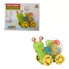 Brinquedo Caracol Musical Luzes E Projetor - Braskit