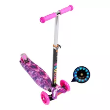 Patinete Infantil 60kg 4 Rodas Com Led Brinquedo De Criança Cor Md02