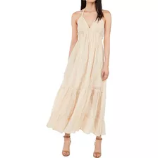 Maxi Vestido Con Espalda Descubierta Marca Express Talla M