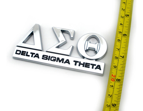 3d Dst Delta Sigma Theta Coche Pegatina Emblema Logotipo Foto 2