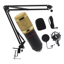 Microfone Condensador Pop Filter Aranha Com Braço Articulad