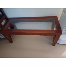 Mesa De Muy Buena Calidad Madera Y Vidrio