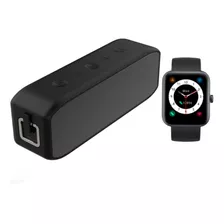 Pack Black Smartwatch Live 206 42mm + Parlante Bt Teno J5