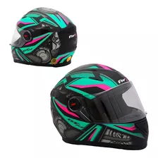 Capacete Feminino Fechado Moto Fw3 Gtn Viseira E Narigueira