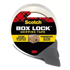 Cinta De Embalaje Scotch Box Lock, 1 Rollo Con Dispensador, 