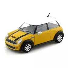 Mini Cooper S Burago 1/24 Nuevo Caja Original Nuevo Amarillo