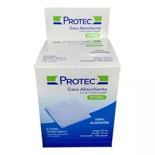 Gasa Estéril 10x10 Protec Caja C/100 Sobres