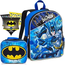 Batman Juego De Mochila Y Fiambrera Para Niños Y Niñas ~ .