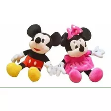 Kit C/2-pelúcias: 1 Mickey - 1 Minie - Musical 28 Cm