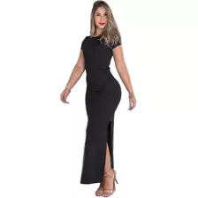 Moda Casual Vestido Manguinha Feminina Ultra Confortável