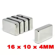 Imã De Neodímio Bloco 16mm X 10mm X 4mm * 10 Peças * 16x10x4