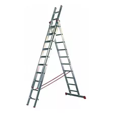 Escalera Extensible De Aluminio Tres Tramos 10 Esc 6.5mt G P