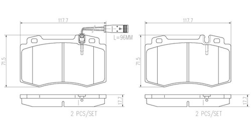 Set Completo Balatas Ceramica S500 5.0l V8 03 Al 06 Foto 2