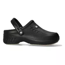 Zapatos Zuecos Antideslizantes Blanco Negro Evacol Ref. 224