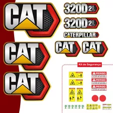 Kit De Adesivos Caterpillar 320d2l P/ Máquinas Pesadas 2021