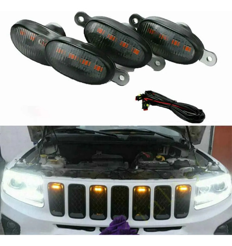 Lmpara De Montaje De Luz Led Grille Para Jeep Grand Cheroke Foto 2