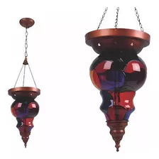 Colgante Turco Decorativo Lámpara Vidrios De Colores Vidrio De Colores