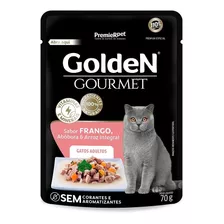 Ração Úmida Golden Gourmet Gatos Adultos Frango 70g