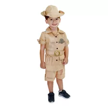 Fantasia Safari Caçador Masculino Infantil 