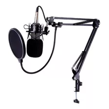 Kit Radio Web_microfone Condensado + Pop Filter + Aranha + B