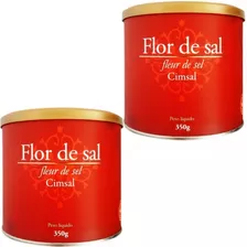 Kit 2 Sal Flor De Sal 100% Natural Cimsal - 350g Cada