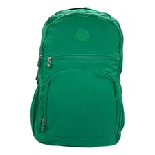 Mochila Grande Tactel Prática De Costas Trabalho Escola Cor Verde