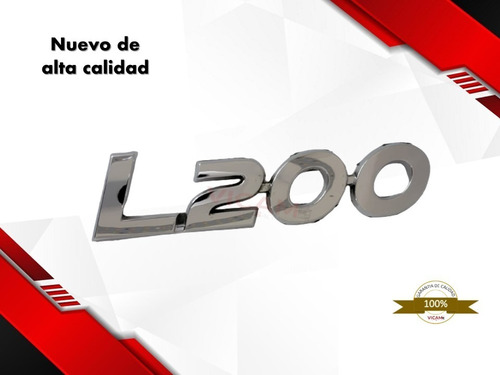 Emblema Para Tapa De Caja Compatible Con Mitsubishi L200 Foto 3